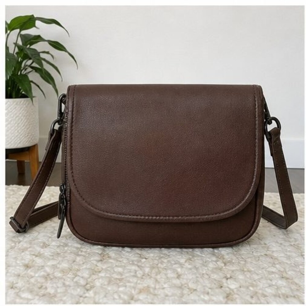 Brown Faux Leather Bag